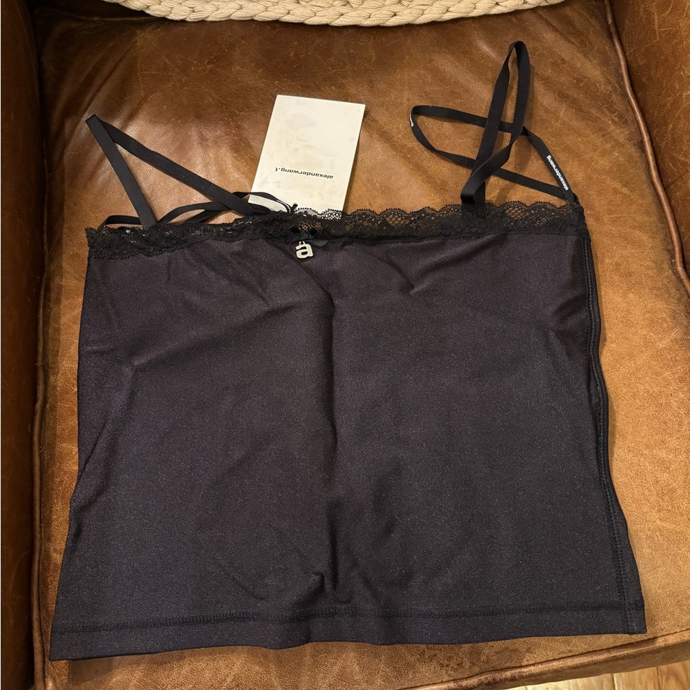 Alexander wang tank - new with tags. Black. Rhinestone a.